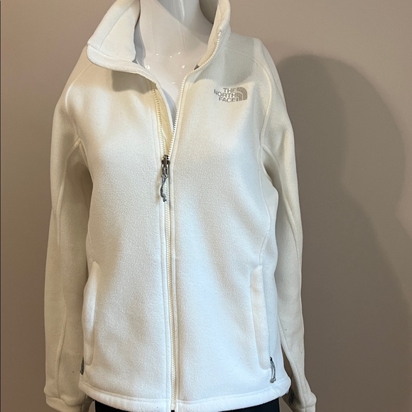 The North Face Women's Cream Fleece Jacket Size M - Picture 1 of 8